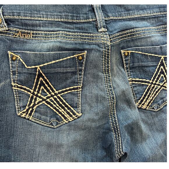 Ariat Denim Turquoise Bootcut Western Jeans 28S - Picture 5 of 7